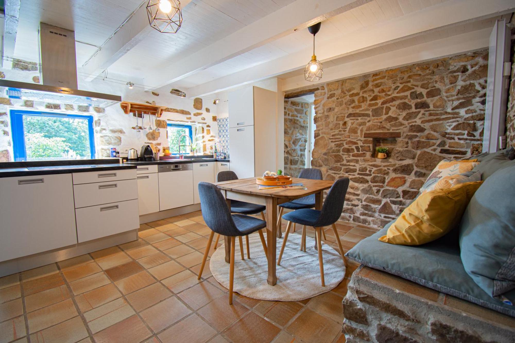 Ti Vaen I Maison Traditionnelle Bretonne & Sauna Lanvéoc Zewnętrze zdjęcie